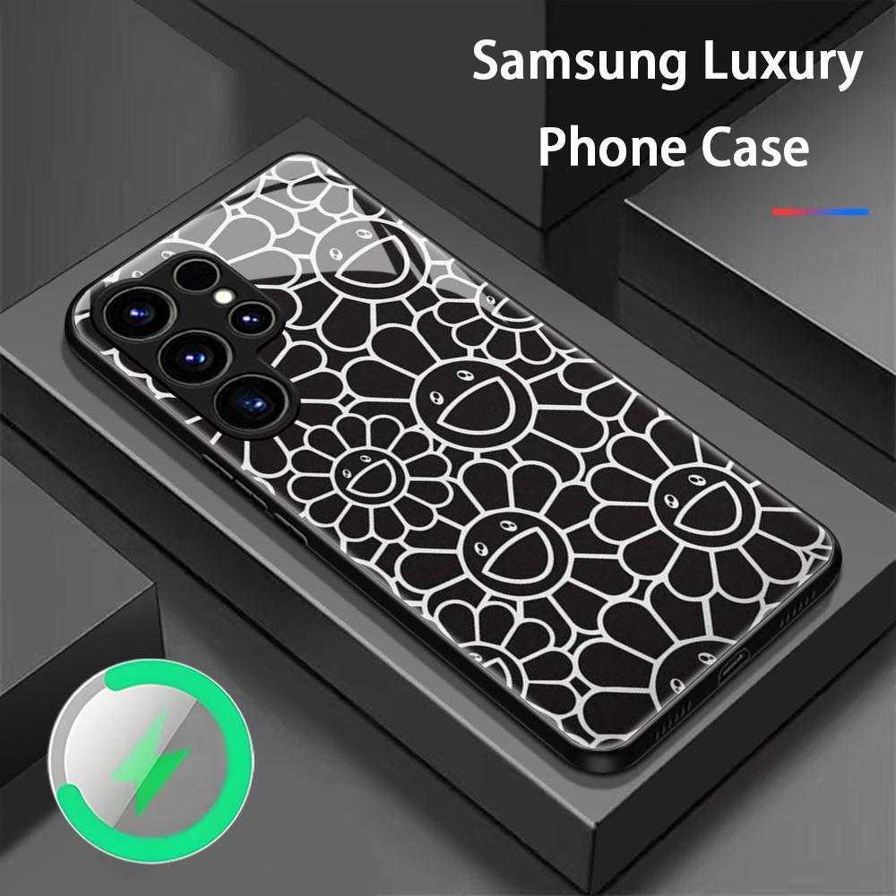 Magnetic Phone Case - 해바라기 일본 그림 무라카미 폰 케이스