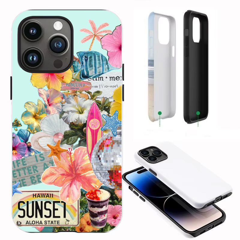 Phone Accessories Names - 맞춤 사진 이름 블라썸 플라워 PC