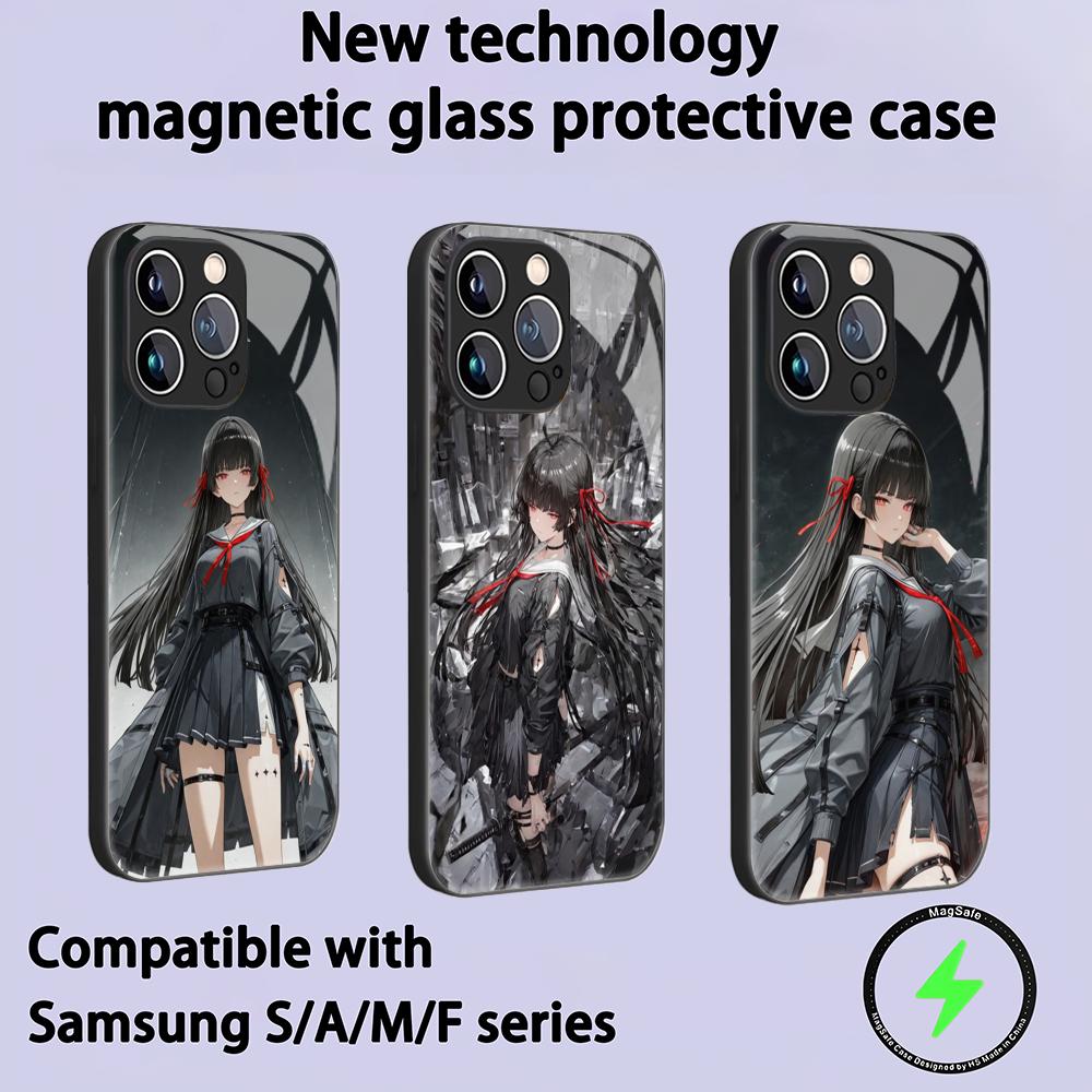 Magnetic Phone Case - 위더링 웨이브즈 치사 폰 케이스 아이폰