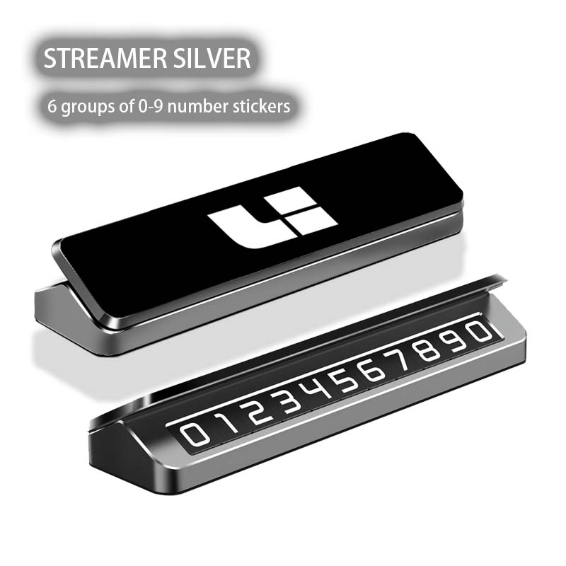 Phone Accessories Logo - 자동차 금속 휴대폰 번호 임시 주차
