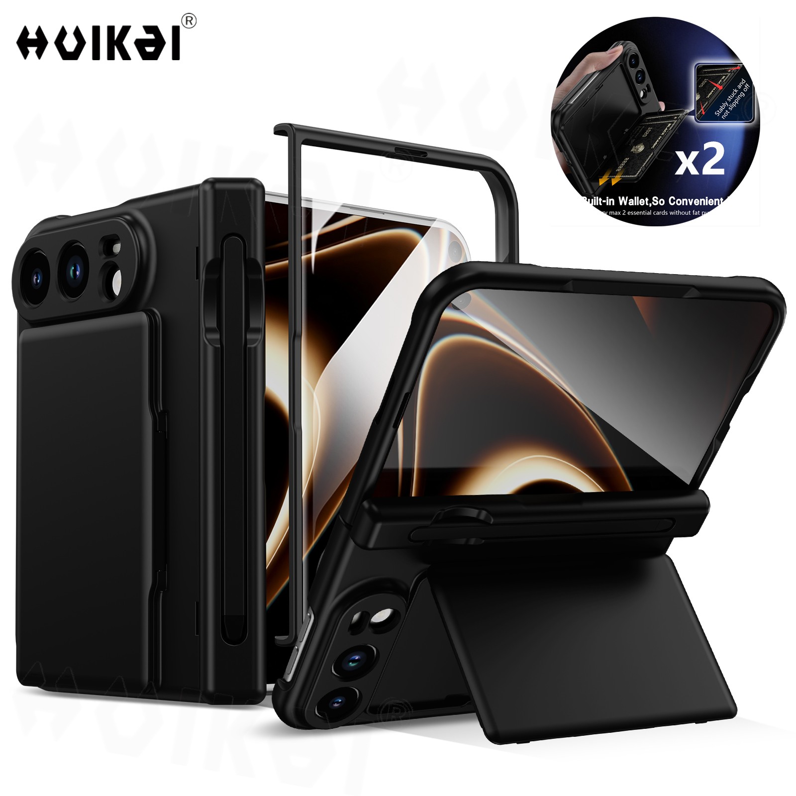 Phone Accessories Logo - 애플 아이폰용 카드 수납 지갑형 케이스,