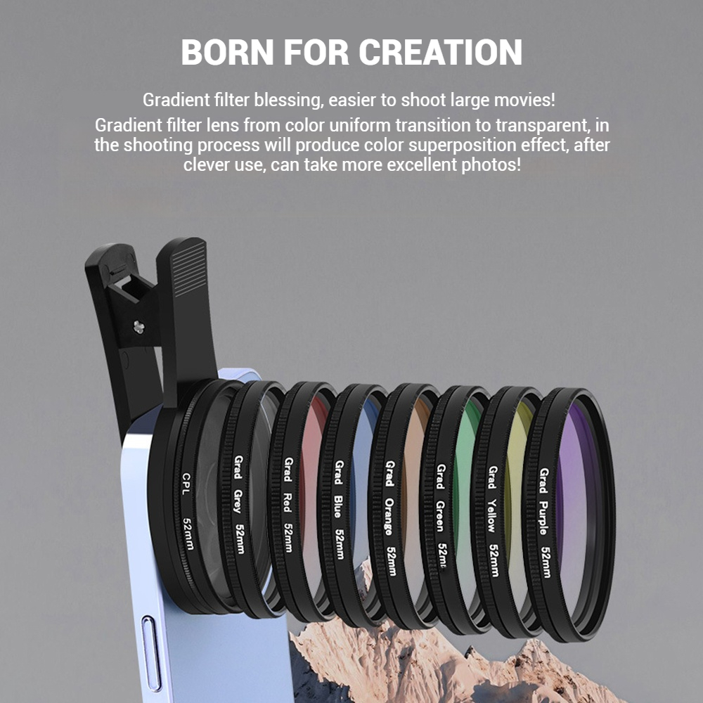 52MM 휴대폰 렌즈 범용 편광판 카메라(클립 카메라  - Phone Accessories Useful 리뷰 및 가격