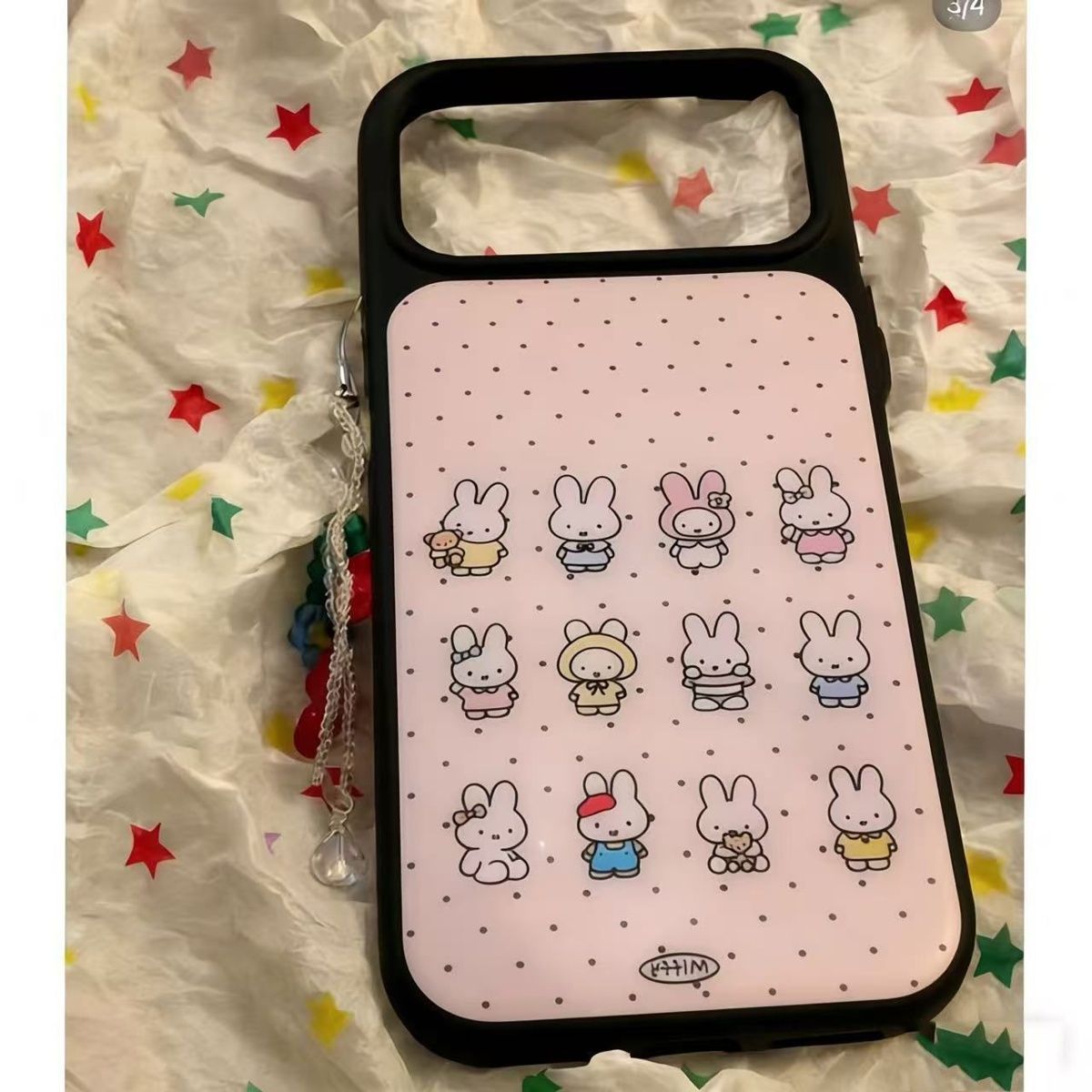 사랑스러운 미피 토끼 무늬 배경 디자인의 휴대폰 케이스 - Phone Accessories Background 리뷰 및 가격
