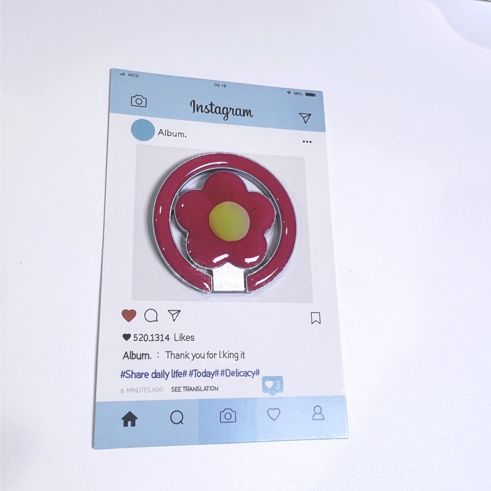 꽃 모양 자석 접이식 킥스탠드 폰 링 홀더 낙하 방지  - Phone Accessories Useful 리뷰 및 가격