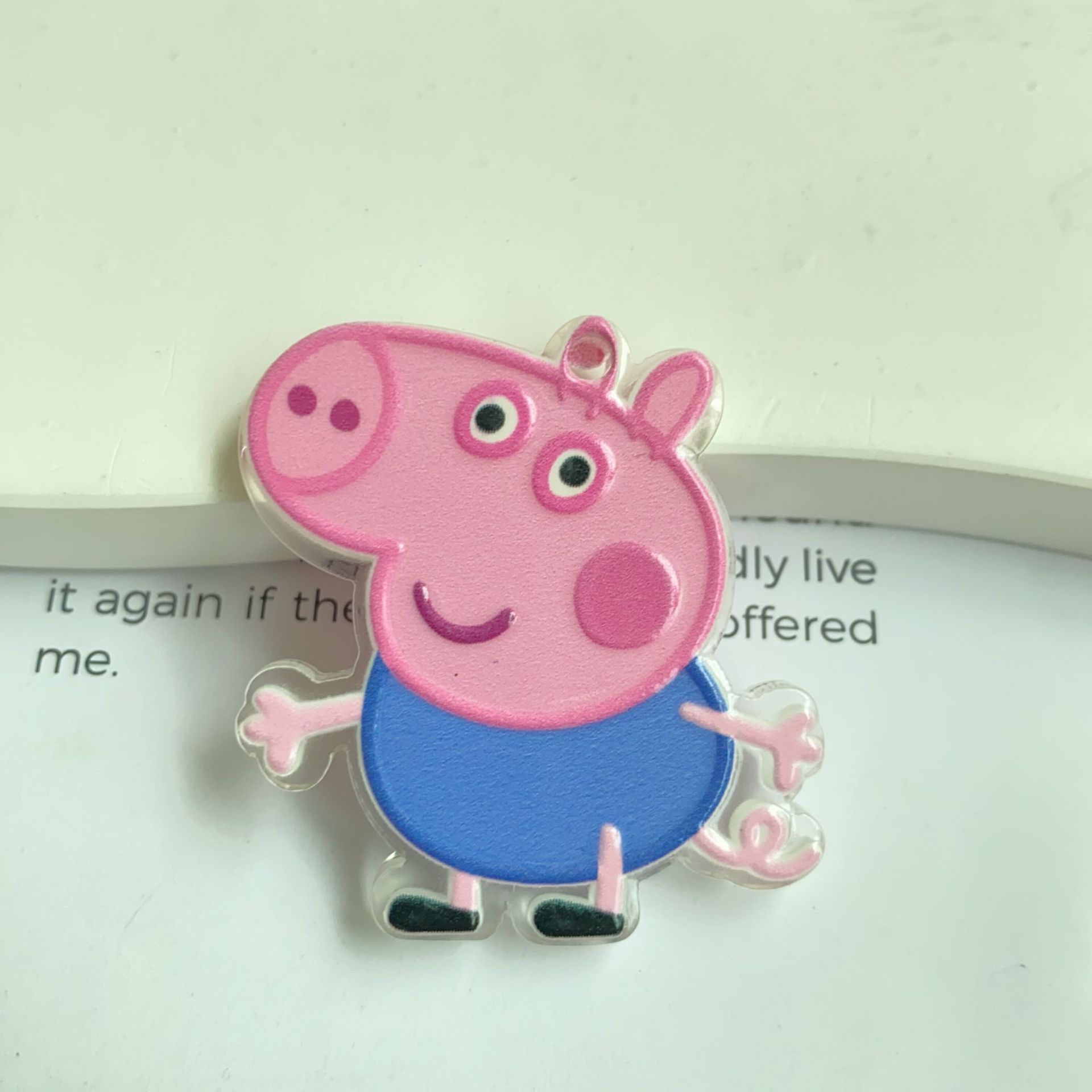홀로그램 광택 오일 엠보싱 펜던트, 만화 페파피그 칩  - Phone Accessories Keychain 리뷰 및 가격