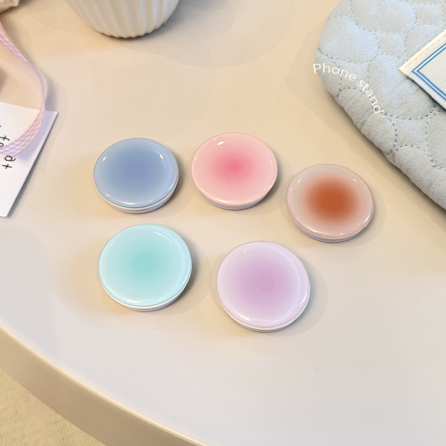 인스타 스타일 그라데이션 폰 그립 홀더 뒷면 접착식 파 - Phone Accessories Useful 리뷰 및 가격