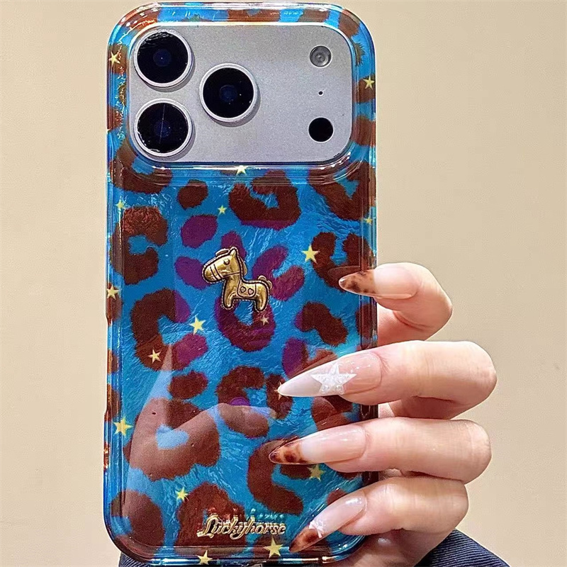 틴포일 패턴 블루 배경 레오파드 프린트 폰 케이스 (3 - Phone Accessories Background 리뷰 및 가격