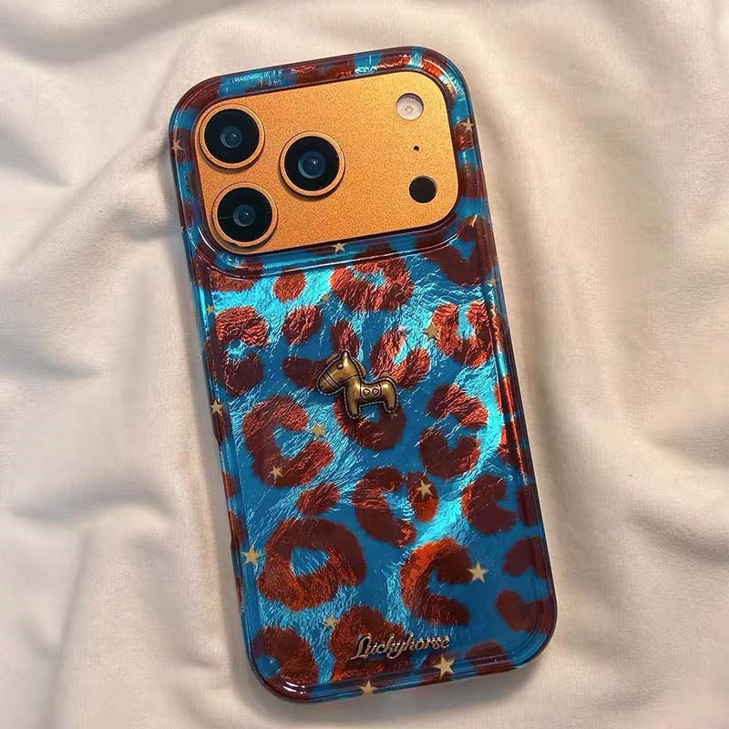 틴포일 패턴 블루 배경 레오파드 프린트 폰 케이스 (3 - Phone Accessories Background 리뷰 및 가격