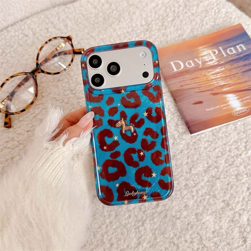 틴포일 패턴 블루 배경 레오파드 프린트 폰 케이스 (3 - Phone Accessories Background 리뷰 및 가격