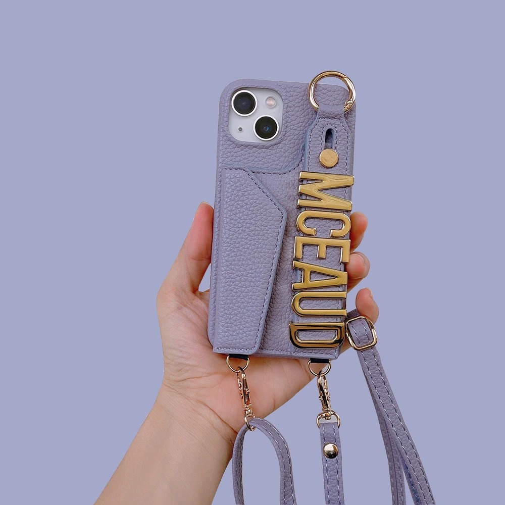 크로스바디 맞춤형 이름 금속 글자 랜야드 가죽 휴대폰  - Phone Accessories Names 리뷰 및 가격