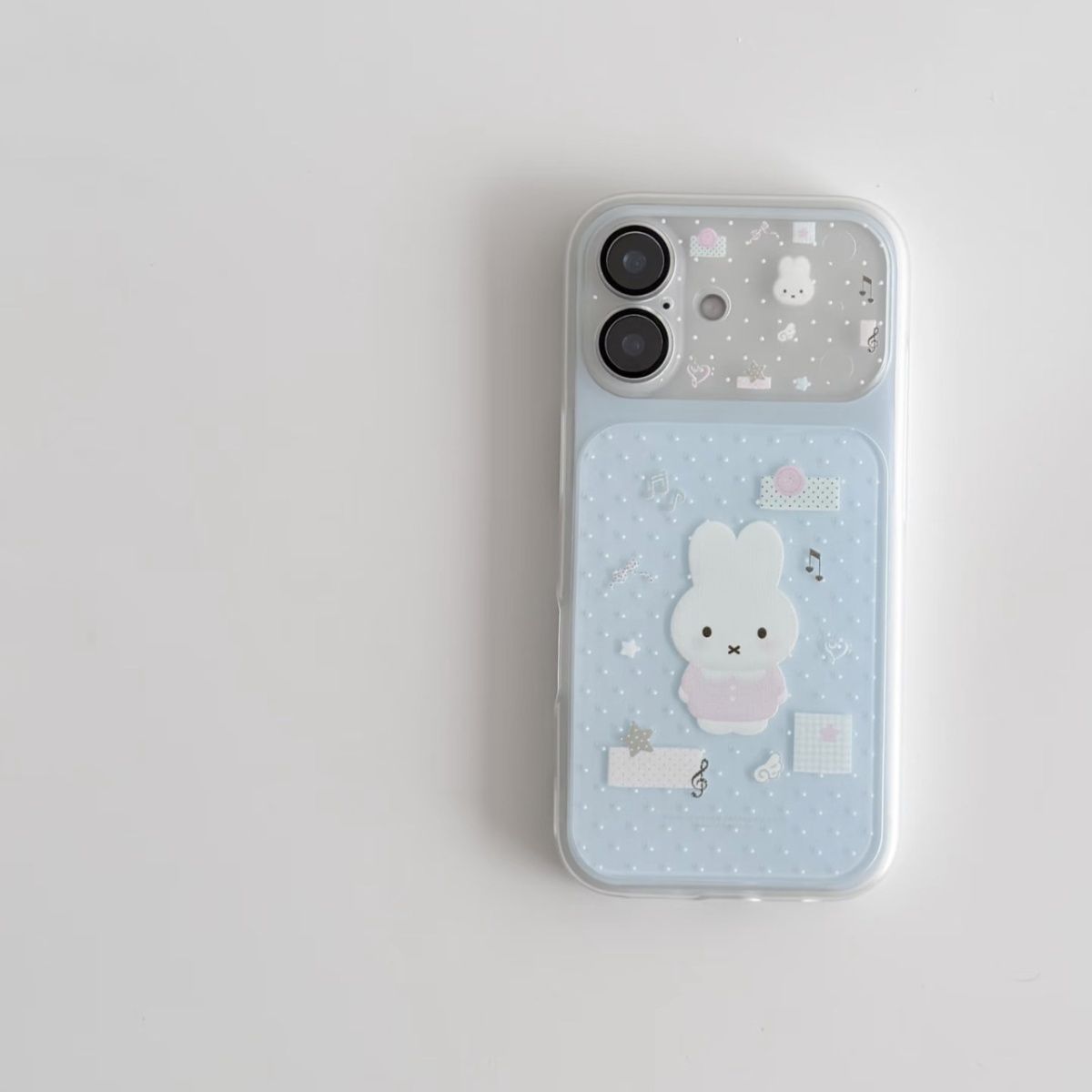 미피 브링 렌즈 필름 부착 가능한 부드럽고 귀여운 파란 - Phone Accessories Background 리뷰 및 가격