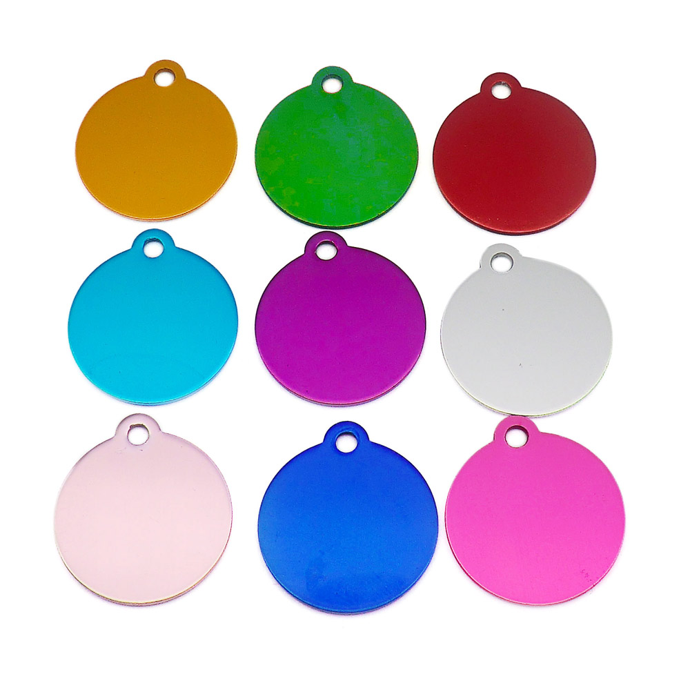 100개입 알루미늄 고양이 이름표, 원형 이름표, 맞춤 - Phone Accessories Names 리뷰 및 가격
