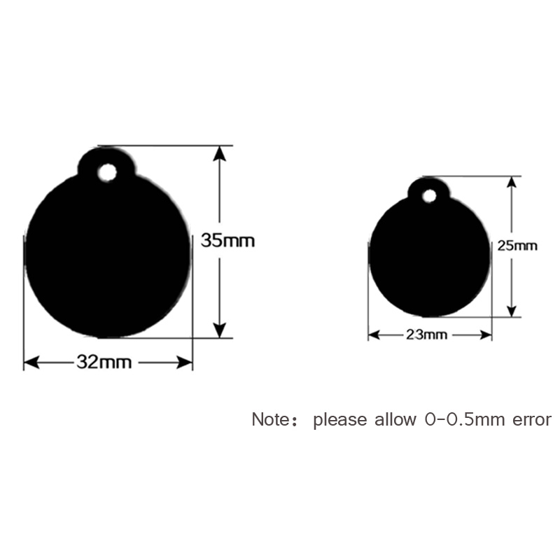 100개입 알루미늄 고양이 이름표, 원형 이름표, 맞춤 - Phone Accessories Names 리뷰 및 가격