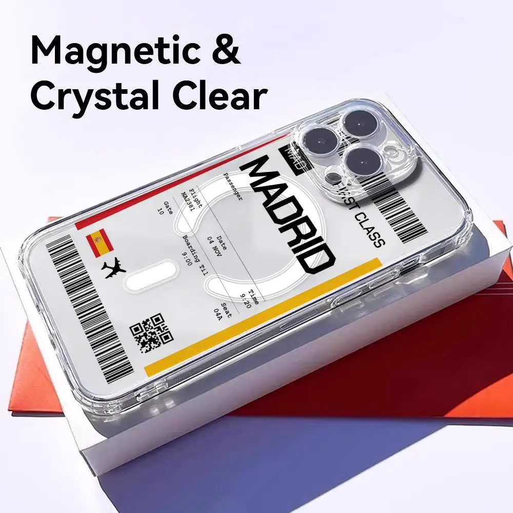 여행용 비행기 티켓 스페인 휴대폰 케이스 아이폰 17  - Magnetic Phone Case 리뷰 및 가격