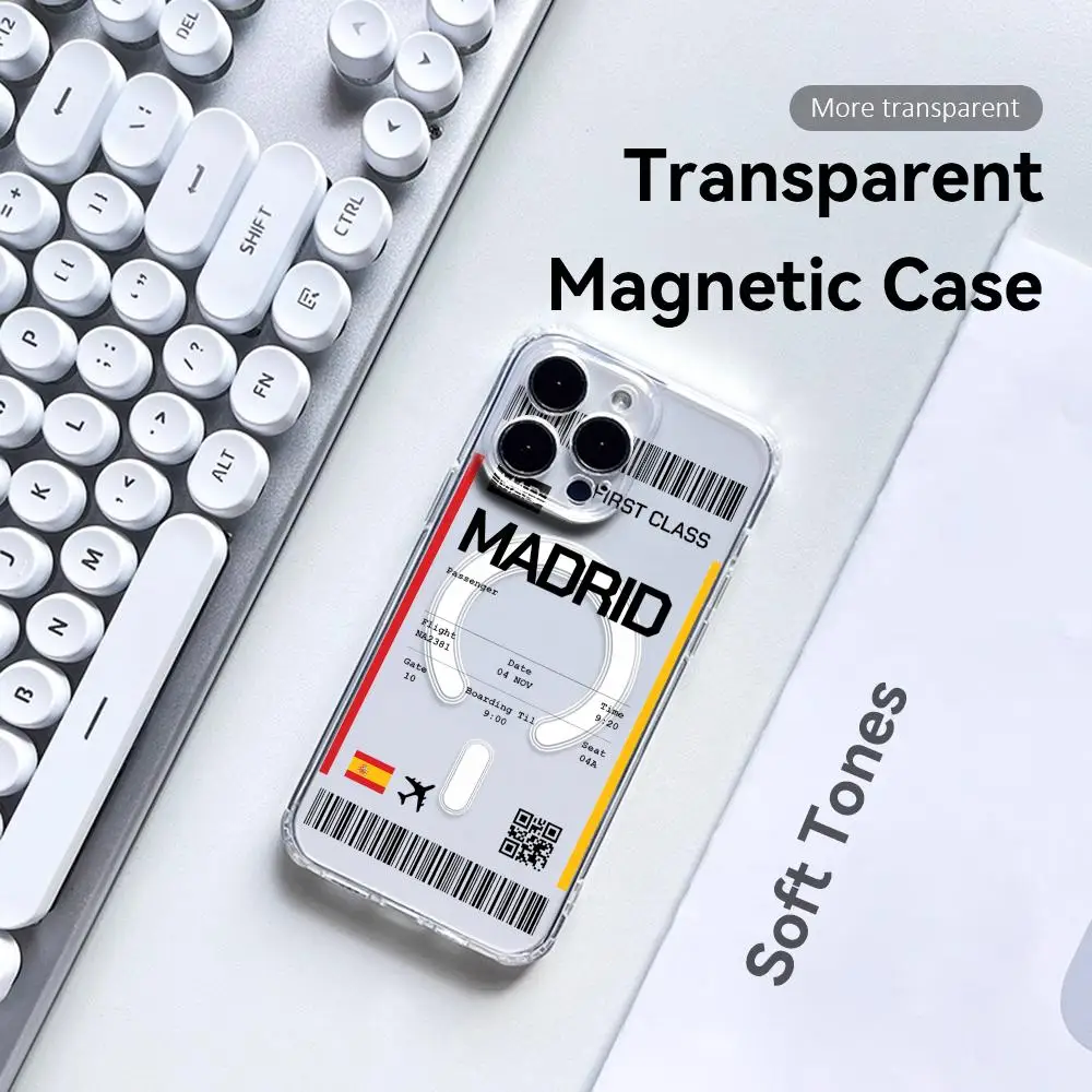 여행용 비행기 티켓 스페인 휴대폰 케이스 아이폰 17  - Magnetic Phone Case 리뷰 및 가격