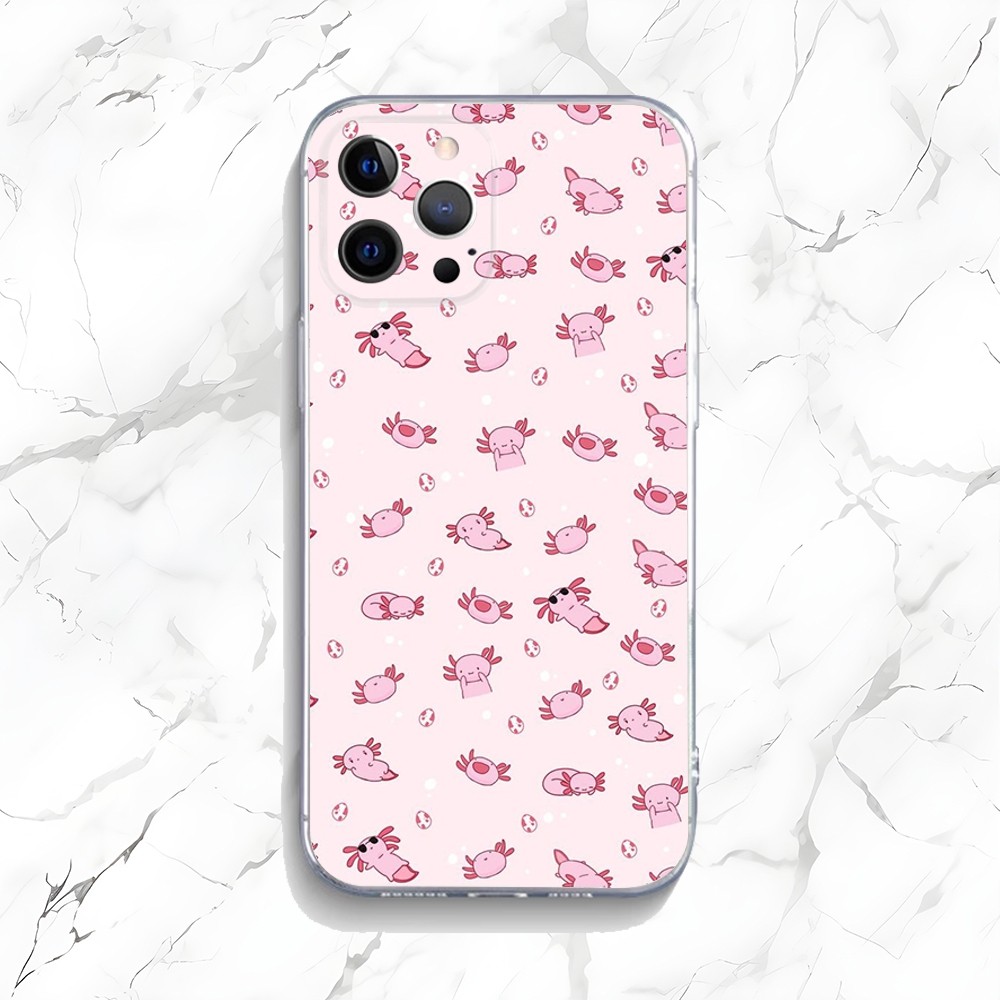 귀여운 Axolotl 휴대폰 케이스, 아이폰 15,14 - Phone Accessories Logo 리뷰 및 가격