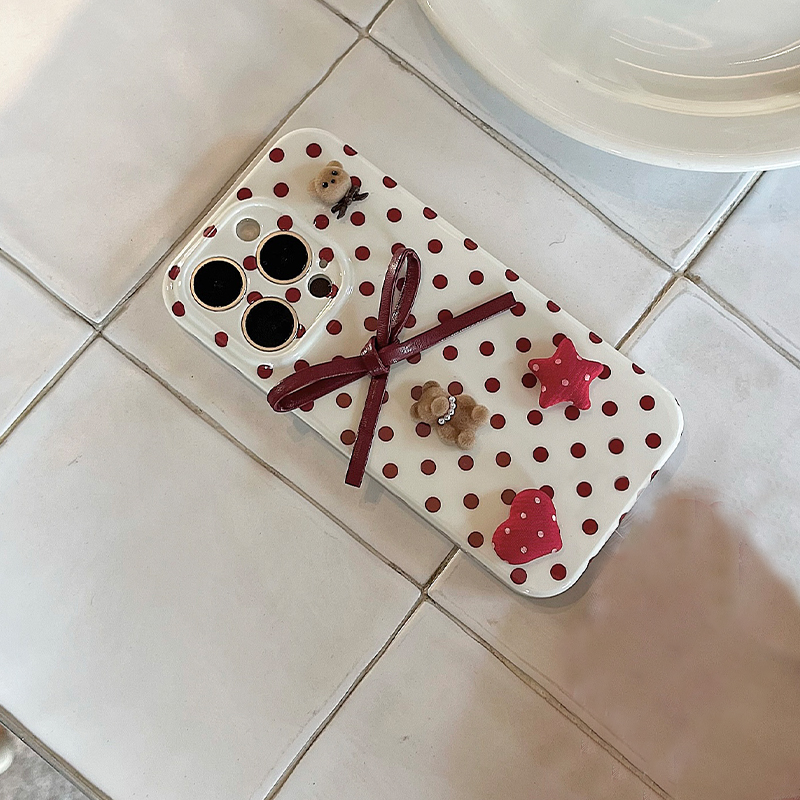 흰색 배경 전체 화면에 빨간색 물방울 무늬 |   3D - Phone Accessories Background 리뷰 및 가격